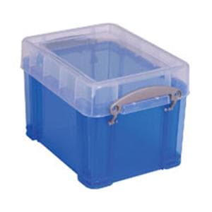 Plastic Storage Box 3 Liter (0.8 Gallon) Blue Ea