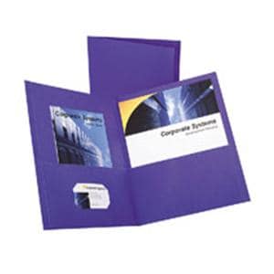 Oxford Twin-Pocket Portfolios Purple 10/Pack 10/Pk