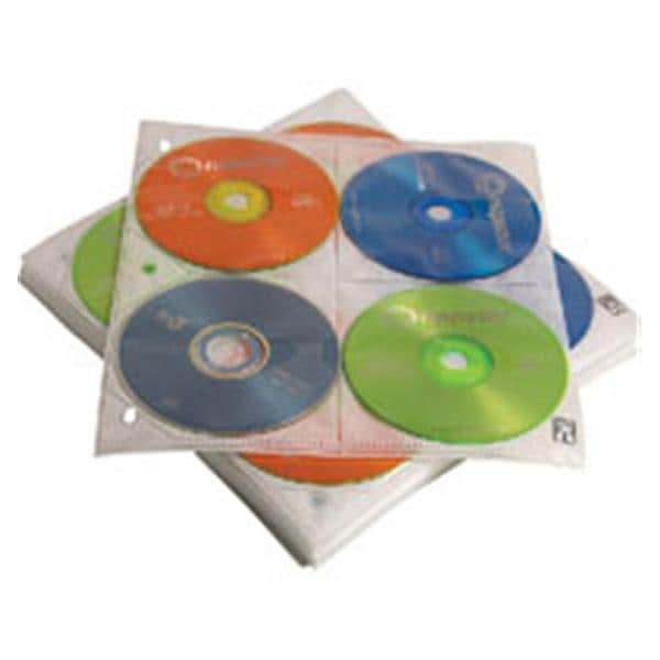 Case Logic Prosleeves For CD Binders 200-Disc Capacity White 200/Pk