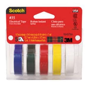 Scotch Electrical Tape 0.5 in x 6.67 ft 5/Pack 5/Pk