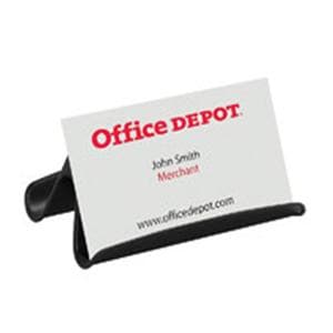 Office Depot Brand Business Card Holder Black Ea