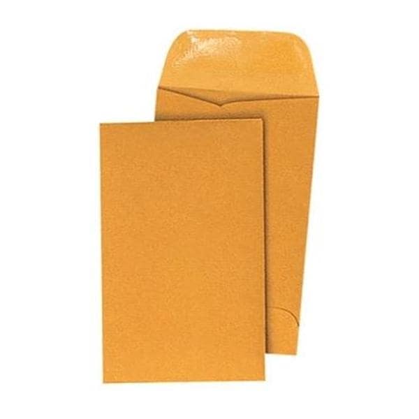 Quality Park Coin Envelopes 2 1/2" x 4 1/4" Brown Box Of 500 500/Bx