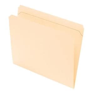 Tab File Folder Straight Cut Letter Size Manila 100/Pack 100/Bx