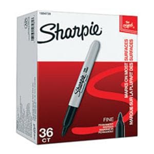 Sharpie Permanent Fine-Point Markers Black 36/Pack 36/Pk