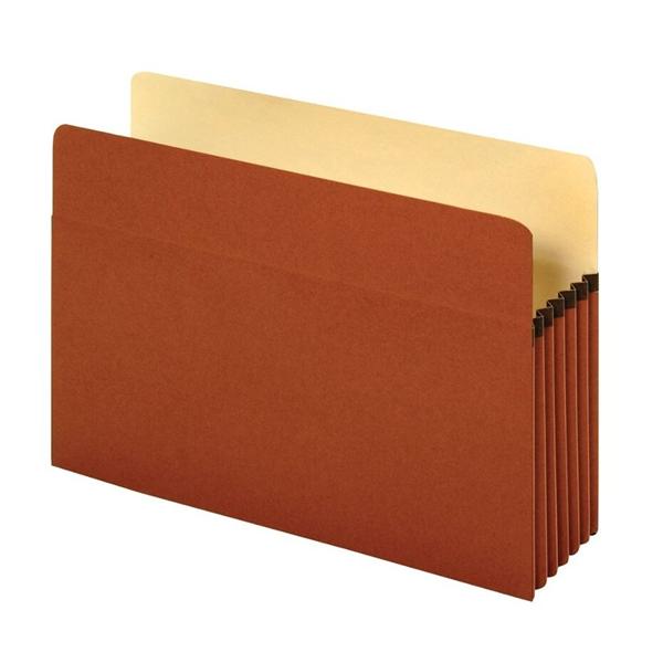 Standard File Pocket 5.25 in Expansion Legal Size Brown 5/Pk