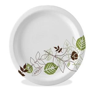 Dixie Ultra Paper Plates 10 1/8 in Dia Pathways Design 125/Pk