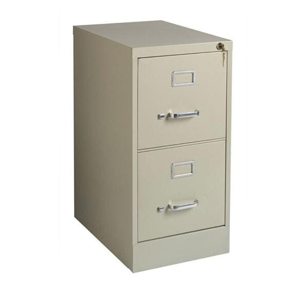Vertical File 2-Drawer Putty 28x15x22 Ea