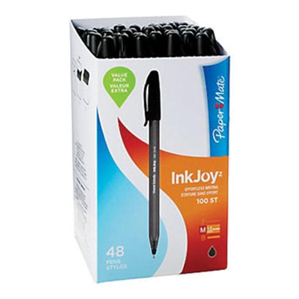 InkJoy 100 Stick Pen Medium Point 1.0 mm Black 48/Pack 48/Pk