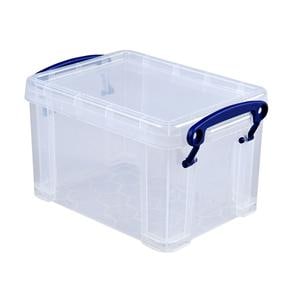 Plastic Storage Box 1.6 Liter (0.4 Gallon) Clear Ea