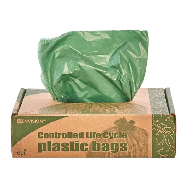 Stout Degradable Trash Bags 33 Gallons Green 40/Box 40/Bx