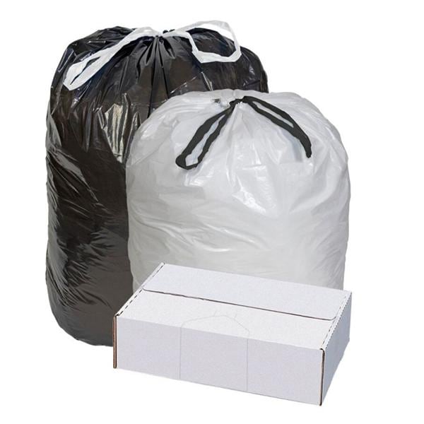 Webster Trash Can Liner Black 10-15 Gallon White 300/Bx