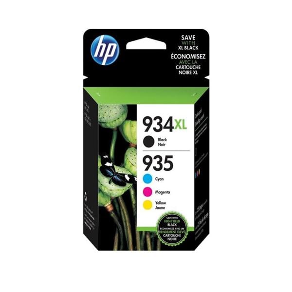 HP 935 Black/Color Ink Cartridges (N9H66FN#140) 4/Pack 4/Pk