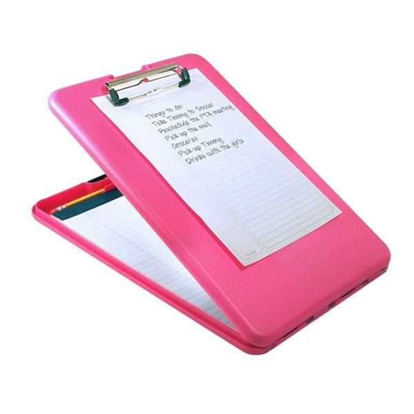 SlimMate Storage Clipboard Letter Pink Ea