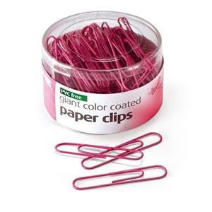 OIC Breast Cancer Awareness Jumbo Paper Clips 2 in Pink 80/Tub 80/Pk