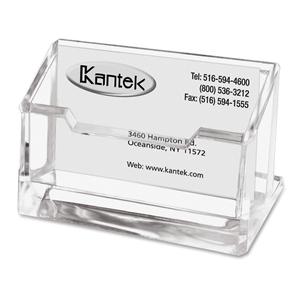 Kantek Business Card Holder 1 Pocket Clear Acrylic Ea