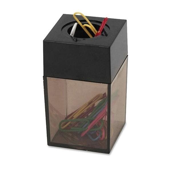 Sparco Magnetic Paper Clip Dispenser Smoke Ea