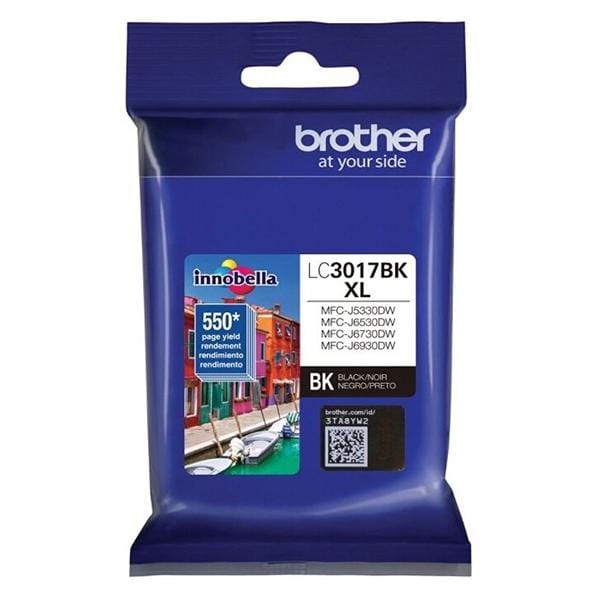 Brother Innobella LC3017BK High-Yield Black Ink Cartridge Ea