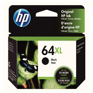 HP 64XL Black High Yield Original Ink Cartridge N9J92AN Ea