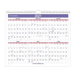 At-A-Glance Wall Calendar 2020 Ea
