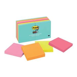 Post-It Notes Super Sticky Notes 3"x3" Miami 12/Pk