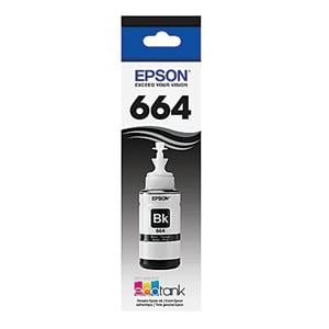 Epson 664 EcoTank Black Refill Ink Bottle T664120-S Ea