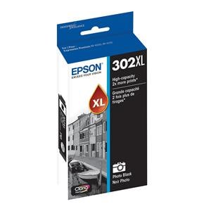 Epson 302XL Claria Premium High-Yield Photo Black Ink Cartridge, T302XL120-S Ea