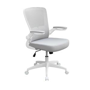 White Frame Mesh Bask Task Chair Ea