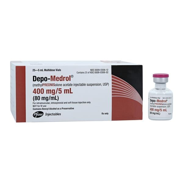 Depo-Medrol Injection 80mg/mL MDV 5mL 25/Bx