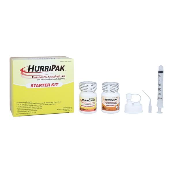 HurriPAK Topical Anesthetic Periodontal Starter Kit Ea