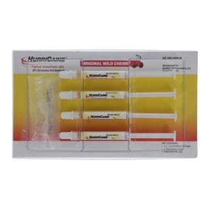 HurriCaine Topical Anesthetic Gel Syringe Cherry Complete Unit 4/Pk