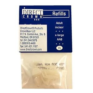 DirectCrown Polycarbonate Shells Anterior Incisor Refill 8/Bx