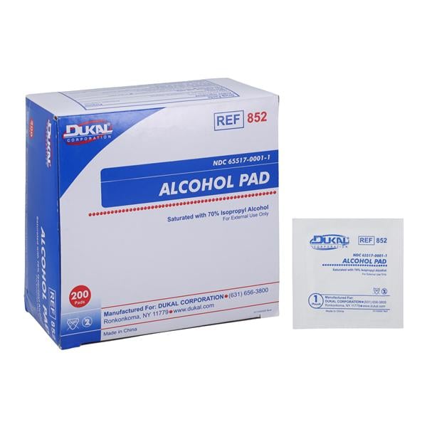 Alcohol Prep Pad 70% Isopropyl Alcohol 1x1"