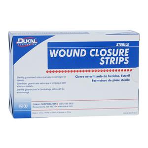 Wound Closure Strip Non-Woven Fibers 1x4" Breathable Transparent 200/Bx