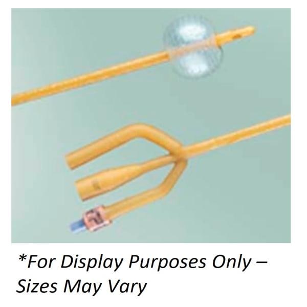 Bardex 3-Way Foley Catheter Medium Length Tip Plastic 18Fr 30cc