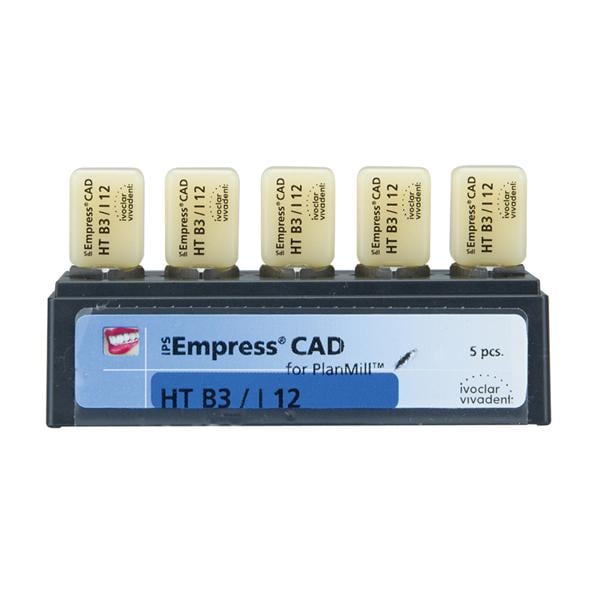 IPS Empress CAD HT Milling Blocks I12 B3 For PlanMill 5/Bx