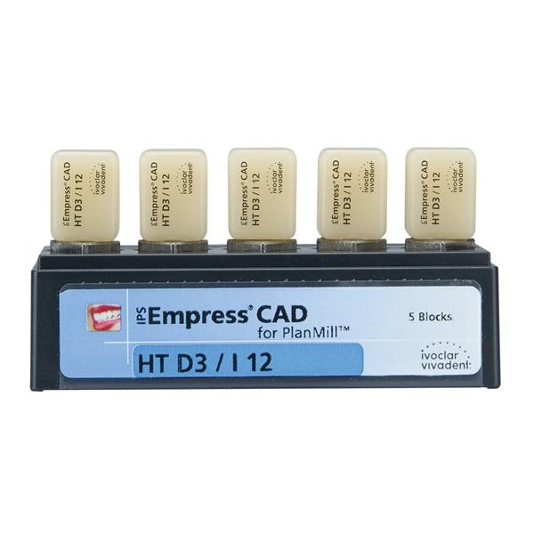 IPS Empress CAD HT Milling Blocks I12 D3 For PlanMill 5/Bx