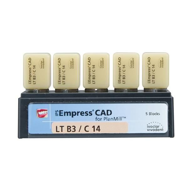 IPS Empress CAD LT Milling Blocks C14 B3 For PlanMill 5/Bx