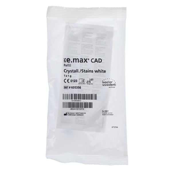 IPS e.max CAD Stain Crystall Shade White Refill 1 Gm 1gm/Ea