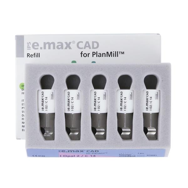 IPS e.max CAD Impulse Milling Blocks C14 Opal-O2 5/Bx