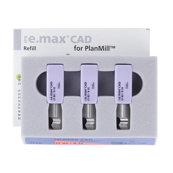 IPS e.max CAD LT Milling Blocks B32 B2 For PlanMill 3/Bx