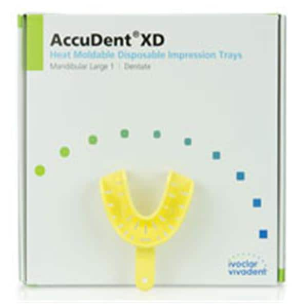 AccuDent XD Disposable Dentate Tray Perforated 1 Large Lower Refill Pack 12/Pk