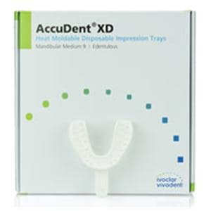 AccuDent XD Disposable Edentulous Tray Perforated 9 M Lower Refill Pack 12/Pk