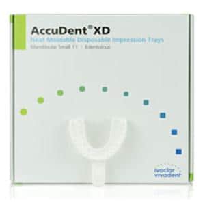 AccuDent XD Disposable Edentulous Tray Perforated 11 Sm Lower Refill Pack 12/Pk