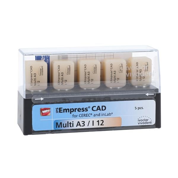 IPS Empress CAD Multi Milling Blocks I12 A3 For CEREC 5/Bx