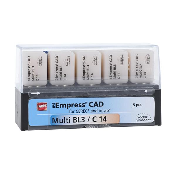 IPS Empress CAD Multi Milling Blocks C14 BL3 For CEREC 5/Bx