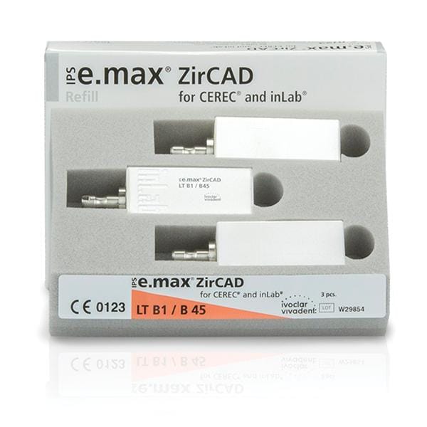 IPS e.max ZirCAD LT Milling Blocks B45 B1 For CEREC 3/Bx