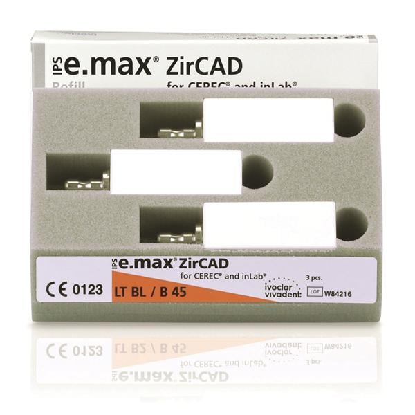 IPS e.max ZirCAD LT Milling Blocks B45 BL For CEREC 3/Bx