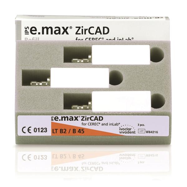 IPS e.max ZirCAD LT Milling Blocks B45 B2 For CEREC 3/Bx