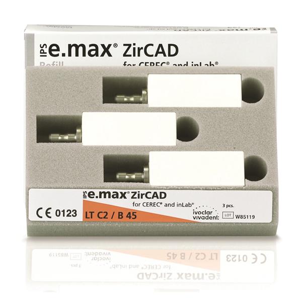 IPS e.max ZirCAD LT Milling Blocks B45 C2 For CEREC 3/Bx