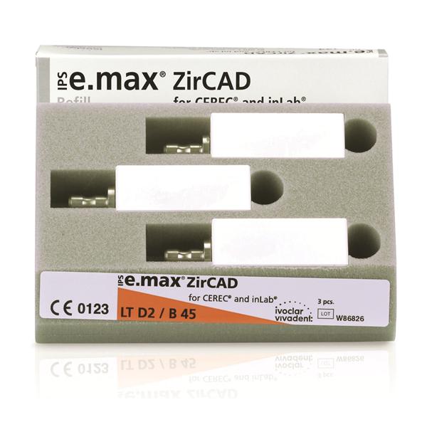 IPS e.max ZirCAD LT Milling Blocks B45 D2 For CEREC 3/Bx